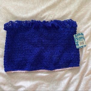 free people callie smocked bandeau top